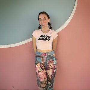 Rave Baby crop top XS